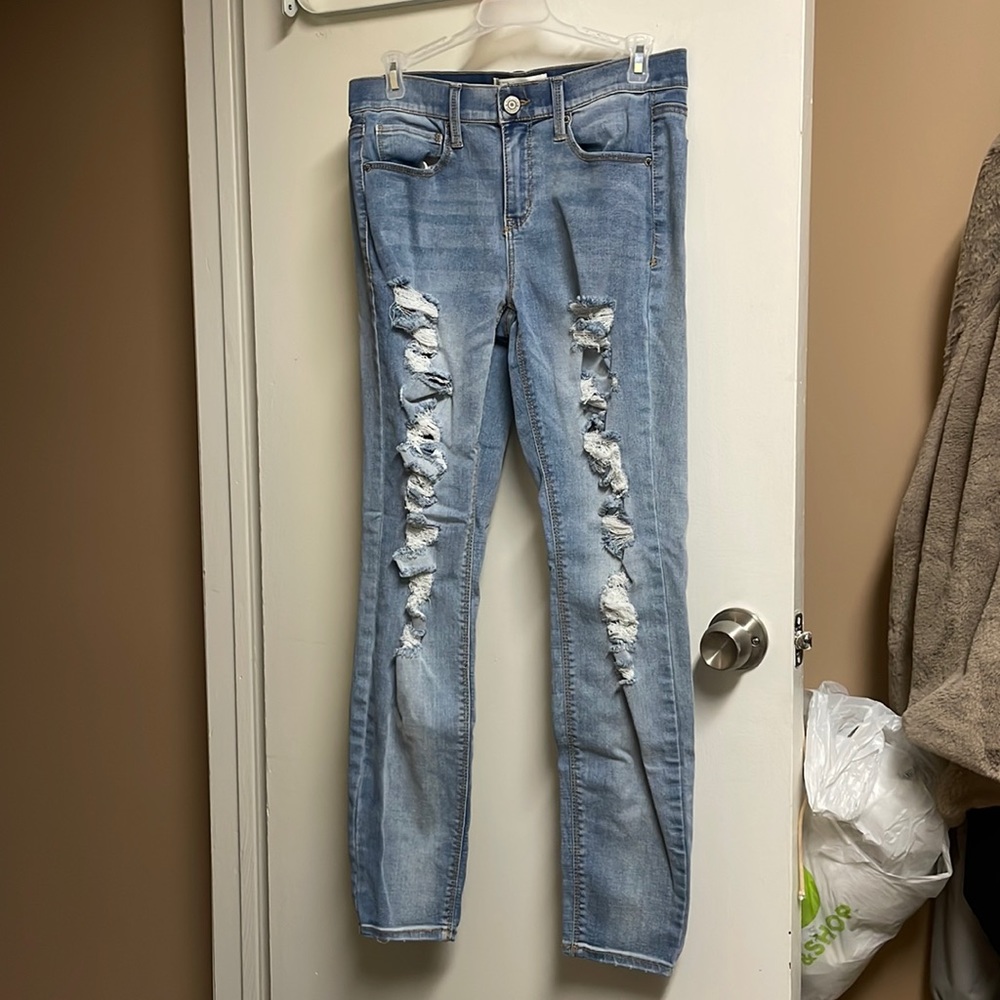 Blue Ripped Jeans